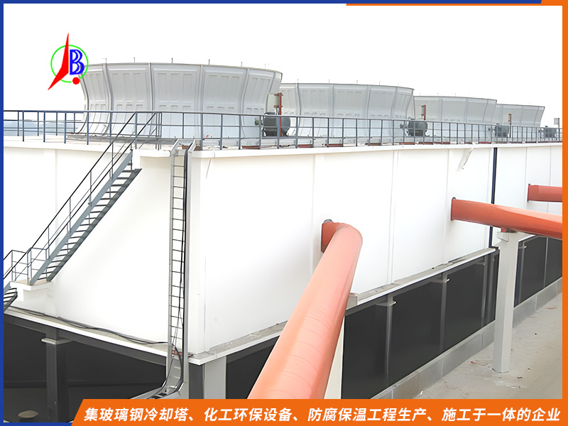 水泥框架逆流式冷却塔