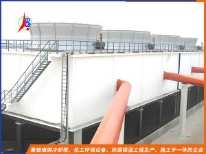 水泥框架逆流式冷却塔